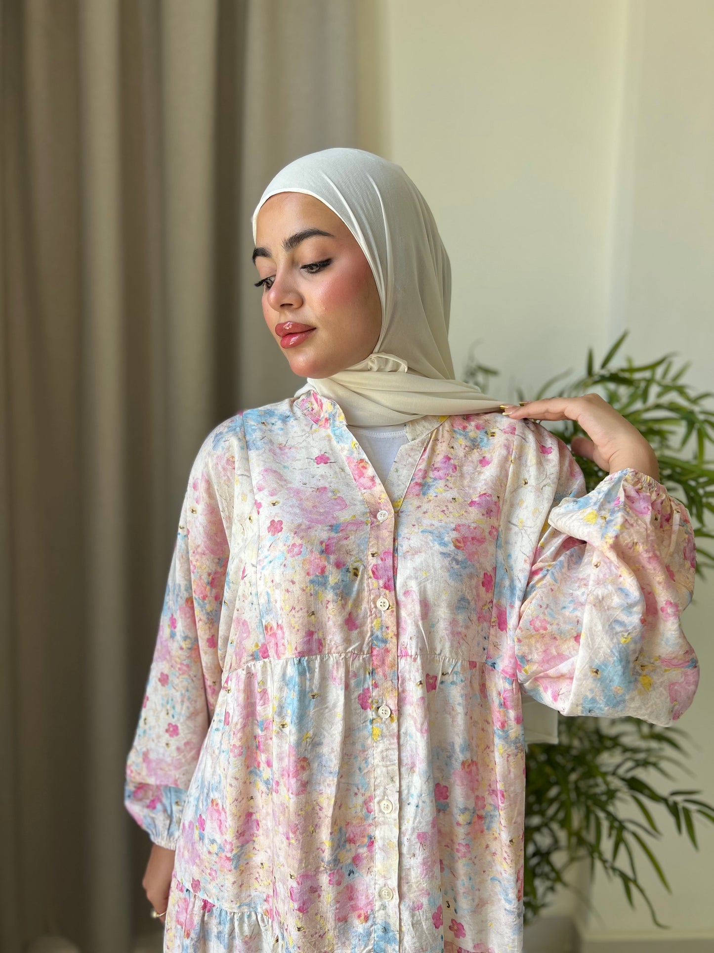 Pinkish Floral Dress