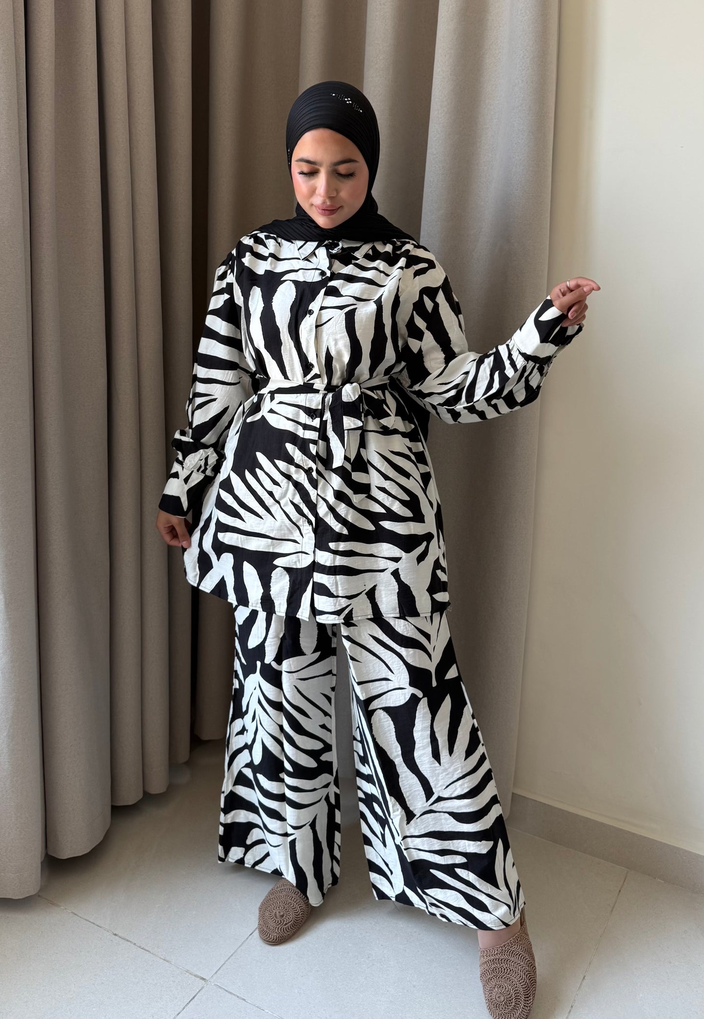 Printed Pant Set