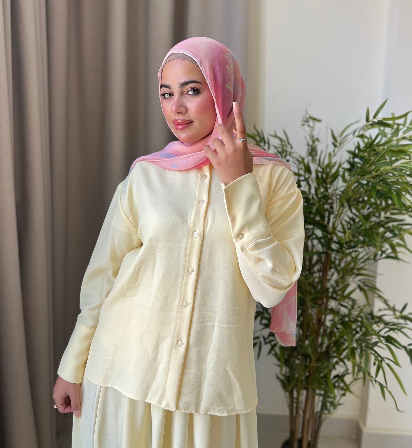 Linen Skirt Set