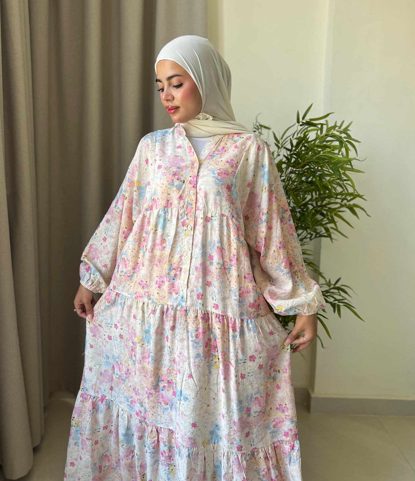 Pinkish Floral Dress