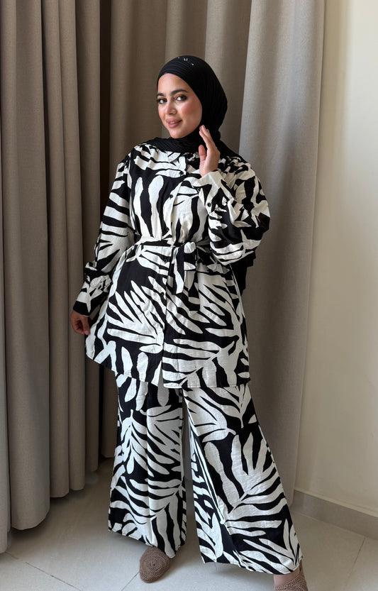 Printed Pant Set
